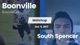 Matchup: Boonville High vs. South Spencer  2017