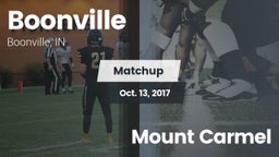 Matchup: Boonville High vs. Mount Carmel 2017