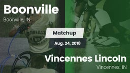 Matchup: Boonville High vs. Vincennes Lincoln  2018