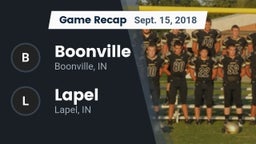 Recap: Boonville  vs. Lapel  2018