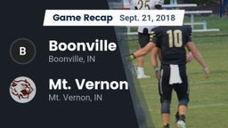 Recap: Boonville  vs. Mt. Vernon  2018