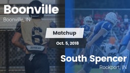 Matchup: Boonville High vs. South Spencer  2018