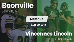 Matchup: Boonville High vs. Vincennes Lincoln  2019