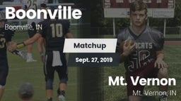 Matchup: Boonville High vs. Mt. Vernon  2019