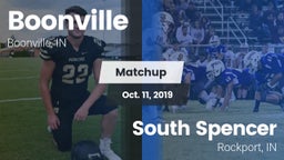 Matchup: Boonville High vs. South Spencer  2019