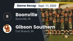 Recap: Boonville  vs. Gibson Southern  2020