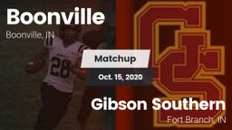 Matchup: Boonville High vs. Gibson Southern  2020