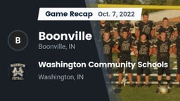 Recap: Boonville  vs. Washington Community Schools 2022