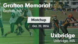 Matchup: Grafton Memorial vs. Uxbridge  2016