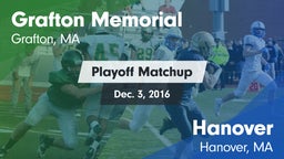 Matchup: Grafton Memorial vs. Hanover  2016