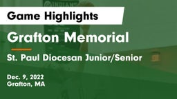Grafton Memorial  vs St. Paul Diocesan Junior/Senior  Game Highlights - Dec. 9, 2022