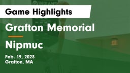 Grafton Memorial  vs Nipmuc  Game Highlights - Feb. 19, 2023