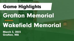 Grafton Memorial  vs Wakefield Memorial  Game Highlights - March 3, 2023
