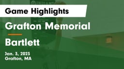 Grafton Memorial  vs Bartlett  Game Highlights - Jan. 3, 2023