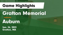 Grafton Memorial  vs Auburn  Game Highlights - Jan. 26, 2023