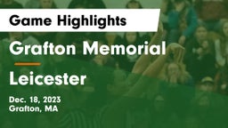 Grafton Memorial  vs Leicester  Game Highlights - Dec. 18, 2023