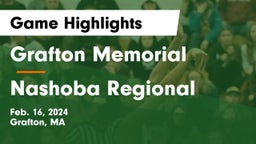 Grafton Memorial  vs Nashoba Regional  Game Highlights - Feb. 16, 2024