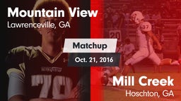 Matchup: Mountain View High vs. Mill Creek  2016