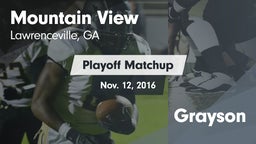 Matchup: Mountain View High vs. Grayson 2016