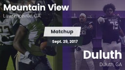 Matchup: Mountain View High vs. Duluth  2017