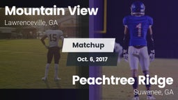 Matchup: Mountain View High vs. Peachtree Ridge  2017