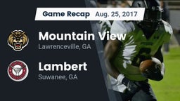 Recap: Mountain View  vs. Lambert  2017