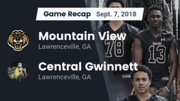 Recap: Mountain View  vs. Central Gwinnett  2018