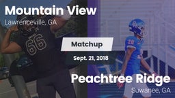 Matchup: Mountain View High vs. Peachtree Ridge  2018