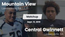 Matchup: Mountain View High vs. Central Gwinnett  2019