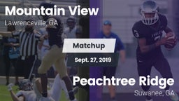 Matchup: Mountain View High vs. Peachtree Ridge  2019