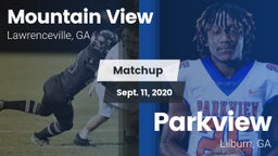 Matchup: Mountain View High vs. Parkview  2020
