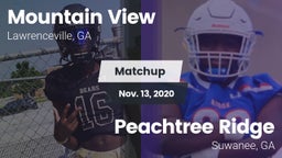 Matchup: Mountain View High vs. Peachtree Ridge  2020