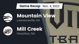 Recap: Mountain View  vs. Mill Creek  2022
