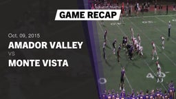 Recap: Amador Valley  vs. Monte Vista  2015