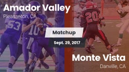 Matchup: Amador Valley High vs. Monte Vista  2017