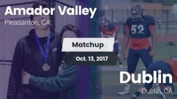 Matchup: Amador Valley High vs. Dublin  2017