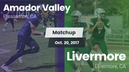 Matchup: Amador Valley High vs. Livermore  2017