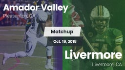 Matchup: Amador Valley High vs. Livermore  2018
