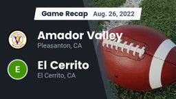 Recap: Amador Valley  vs. El Cerrito  2022