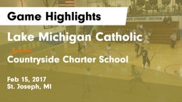 Lake Michigan Catholic  vs Countryside Charter School Game Highlights - Feb 15, 2017