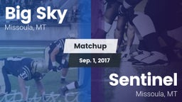 Matchup: Big Sky  vs. Sentinel  2017