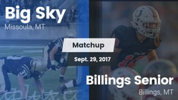 Matchup: Big Sky  vs. Billings Senior  2017