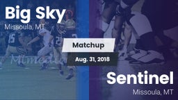 Matchup: Big Sky  vs. Sentinel  2018