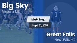 Matchup: Big Sky  vs. Great Falls  2018