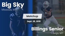 Matchup: Big Sky  vs. Billings Senior  2018