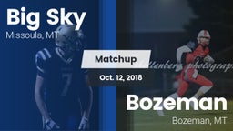 Matchup: Big Sky  vs. Bozeman  2018