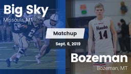 Matchup: Big Sky  vs. Bozeman  2019