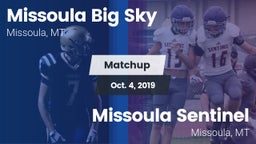 Matchup: Big Sky  vs. Missoula Sentinel  2019