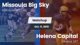 Matchup: Big Sky  vs. Helena Capital  2019