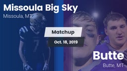 Matchup: Big Sky  vs. Butte  2019